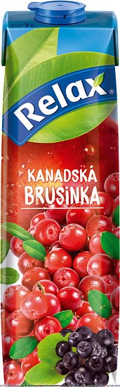 Relax kanadská brusinka 1l - promo