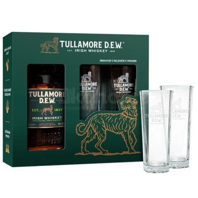 Tullamore Dew+sklo 40% 0,7l